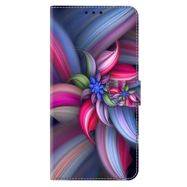 Wallet Case 3D Pattern for Samsung Galaxy A36 5G / A56 5G / A37 5G, Colorful Flower 4