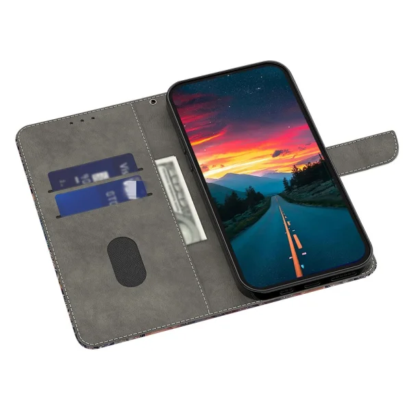 Wallet Case 3D Pattern for Samsung Galaxy A36 5G / A56 5G / A37 5G, Colorful Flower 2
