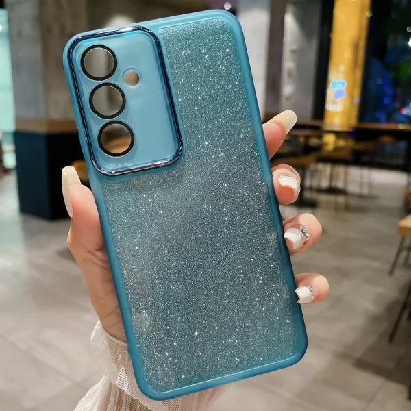 Силиконов калъф Glitter Sticker за Samsung Galaxy A56 5G, Син 2
