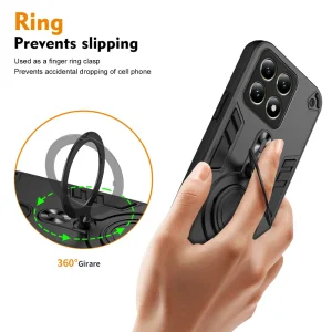 Shockproof case Rotating Kickstand for Xiaomi 14T, Black 3