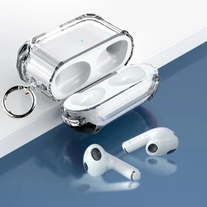 Калъф Dual Color with Keyring за слушалки AirPods 3, Прозрачен-черен 4