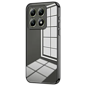 Силиконов калъф Electroplating за Xiaomi 14T, Черен