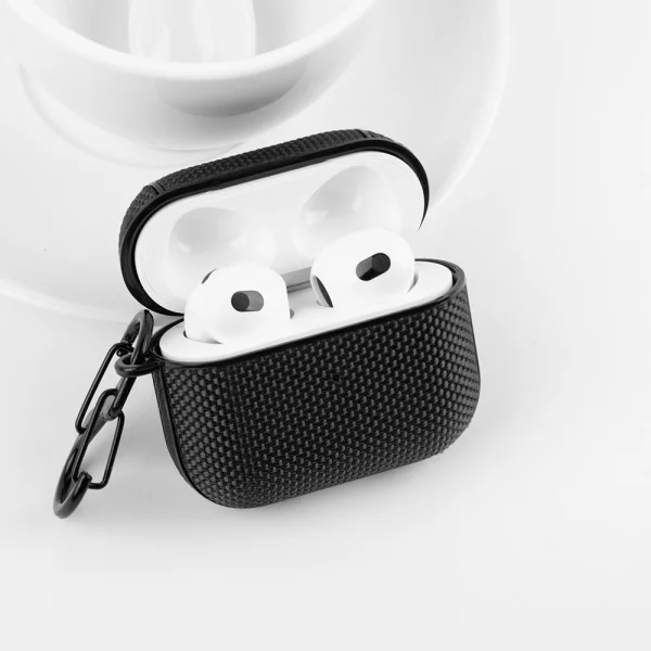 Waterproof Nylon case for Airpods 3 headphones, Black 2