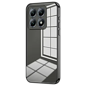 Силиконов калъф Electroplating за Xiaomi 14T Pro, Черен