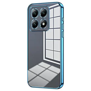 Силиконов калъф Electroplating за Xiaomi 14T Pro, Син