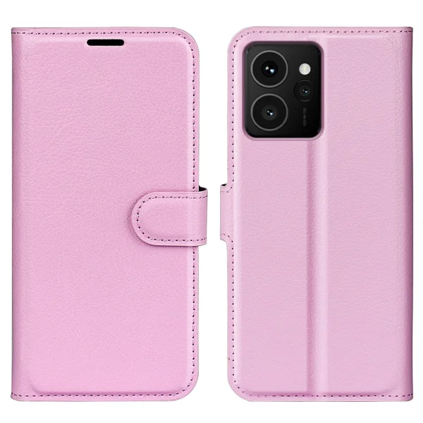 Crazy Horse Wallet Case for HMD Skyline, Pink 1