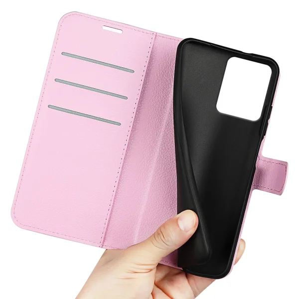 Crazy Horse Wallet Case for HMD Skyline, Pink 4