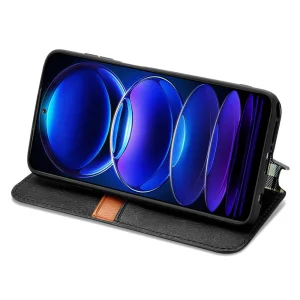 Калъф Тефтер Rhombus за HMD Skyline, Черен 3