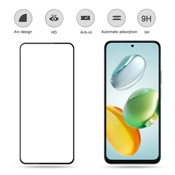 Стъклен Протектор MOCOLO 5D Full за Honor 200 Smart 5G, Черен 2