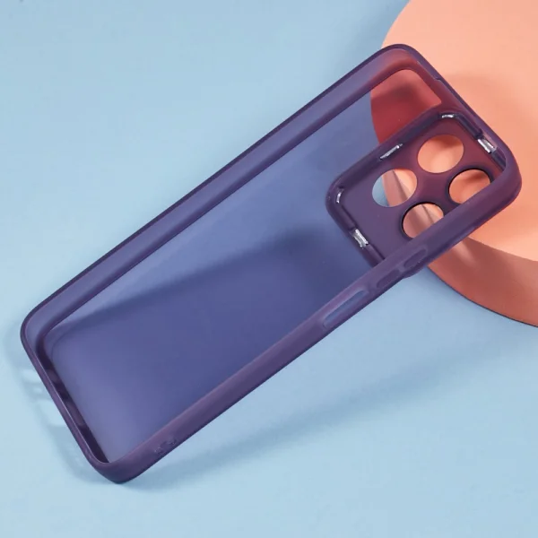 Silicone case Frame Electroplated for Honor 200 Smart 5G / Honor X7c 4G, Purple 3