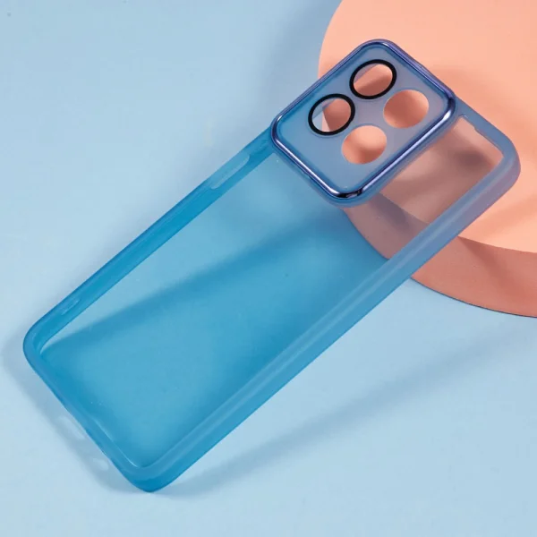 Силиконов калъф Frame Electroplated за Honor 200 Smart 5G / Honor X7c 4G, Син 4