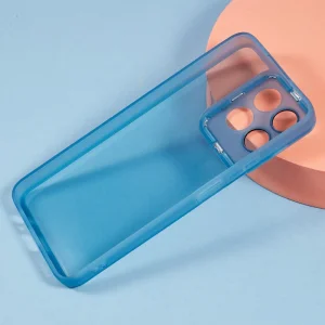 Силиконов калъф Frame Electroplated за Honor 200 Smart 5G / Honor X7c 4G, Син 3