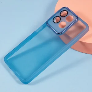 Силиконов калъф Frame Electroplated за Honor 200 Smart 5G / Honor X7c 4G, Син 4