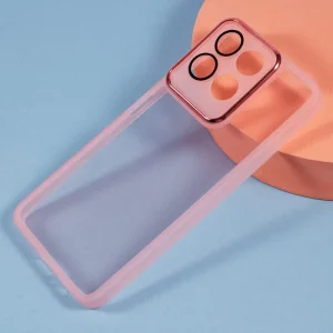 Силиконов калъф Frame Electroplated за Honor 200 Smart 5G / Honor X7c 4G, Розов 4