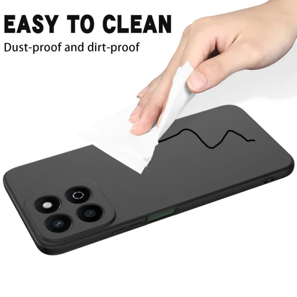 Anti-Scratch Silicone Case for Honor 200 Smart 5G / X7c 4G, Black 6