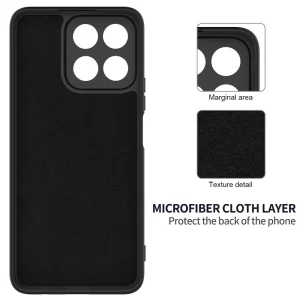 Anti-Scratch Silicone Case for Honor 200 Smart 5G / X7c 4G, Black 4
