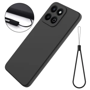 Anti-Scratch Silicone Case for Honor 200 Smart 5G / X7c 4G, Black 5