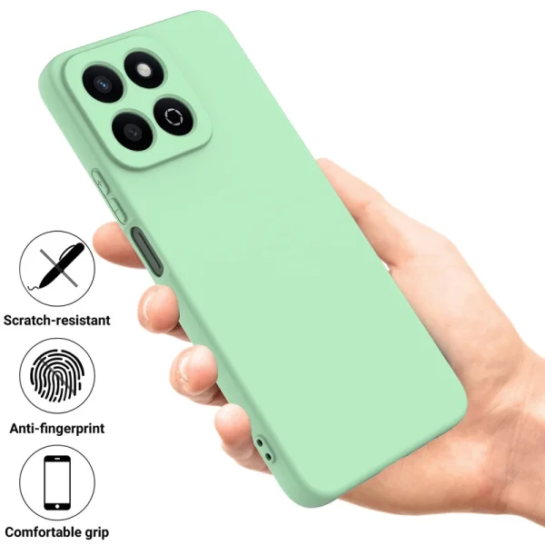 Anti-scratch Silicone Case for Honor 200 Smart 5G / X7c 4G, Green 2