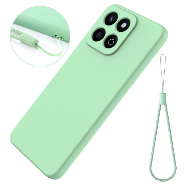 Anti-scratch Silicone Case for Honor 200 Smart 5G / X7c 4G, Green 5