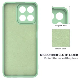 Anti-scratch Silicone Case for Honor 200 Smart 5G / X7c 4G, Green 4