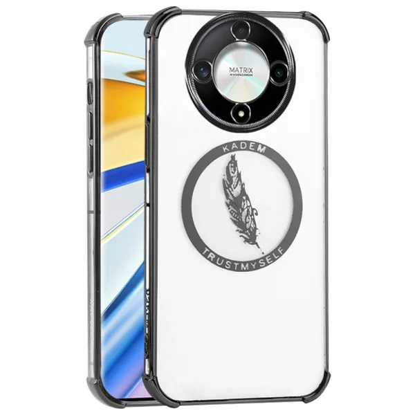 Силиконов калъф KADEM Shockproof за Honor X9b 5G / Magic6 Lite 5G, Черен 1