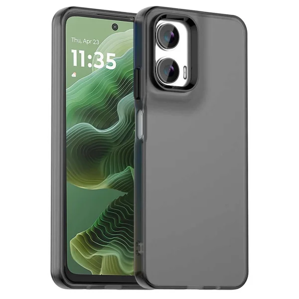 Силиконов калъф Frame Electroplated за Motorola Moto G35 5G, Черен 1