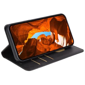 Калъф тефтер Wallet Calf Texture за Motorola Moto G35 5G, Черен 3