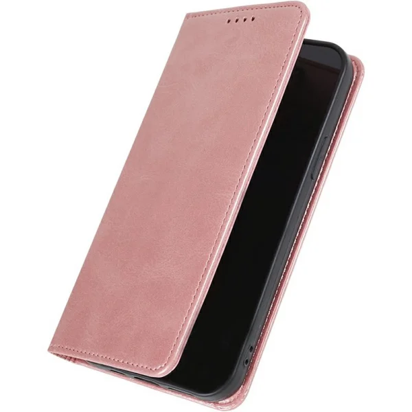 Калъф тефтер Wallet Calf Texture за Motorola Moto G35 5G, Розов 5