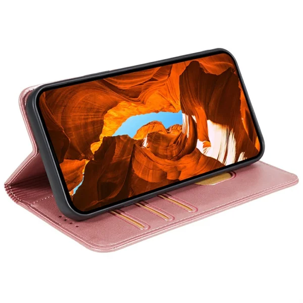 Калъф тефтер Wallet Calf Texture за Motorola Moto G35 5G, Розов 3