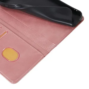 Калъф тефтер Wallet Calf Texture за Motorola Moto G35 5G, Розов 4