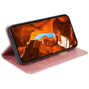 Калъф тефтер Wallet Calf Texture за Motorola Moto G35 5G, Розов 3