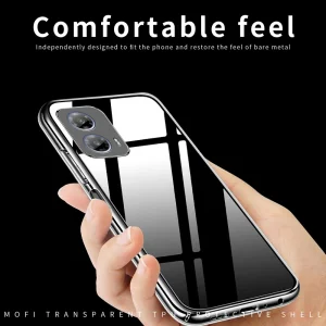 MOFI Silicone Case for Motorola Moto G35 5G, Transparent 3