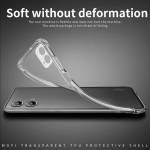 MOFI Silicone Case for Motorola Moto G35 5G, Transparent 4