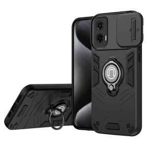 Удароустойчив калъф CamShield за Motorola Moto G35 5G, Черен
