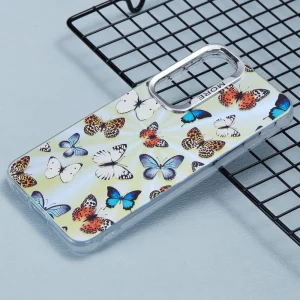 Удароустойчив калъф Bling Butterfly за Samsung Galaxy A55 5G, Разноцветни пеперуди 3