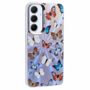 Удароустойчив калъф Bling Butterfly за Samsung Galaxy A55 5G, Разноцветни пеперуди