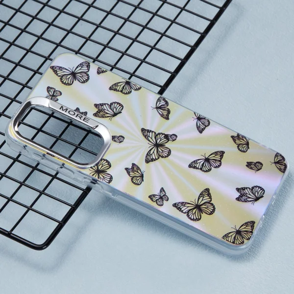 Удароустойчив калъф Bling Butterfly за Samsung Galaxy A55 5G, Черни пеперуди 3