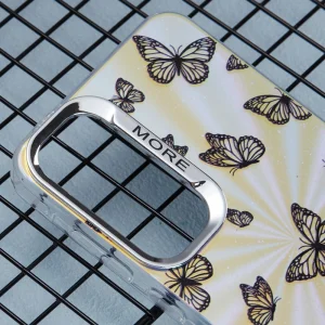 Удароустойчив калъф Bling Butterfly за Samsung Galaxy A55 5G, Черни пеперуди 5