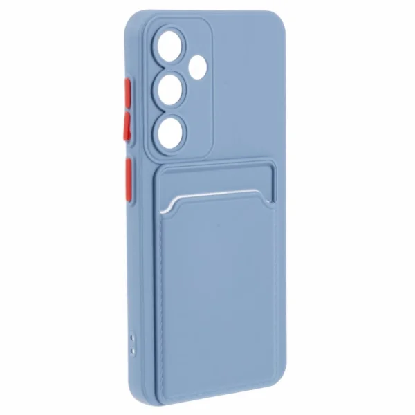 Силиконов калъф Card Slot за Samsung Galaxy A55 5G, Син 3