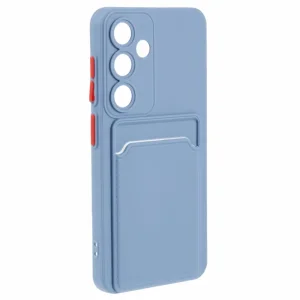 Силиконов калъф Card Slot за Samsung Galaxy A55 5G, Син 3