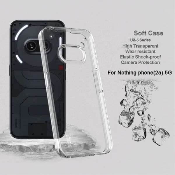 Силиконов калъф IMAK UX-5 за Nothing Phone 2a Plus / Phone 2a, Прозрачен 2