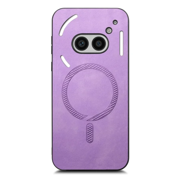 Shockproof MagSF Leather Case for Nothing Phone 2a Plus / Phone 2a, Purple 2