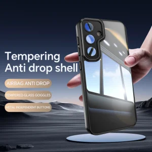Удароустойчив калъф Acrylic за Samsung Galaxy S24 FE, Черен 5