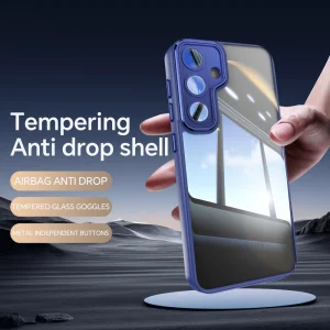 Удароустойчив калъф Acrylic за Samsung Galaxy S24 FE, Тъмно син 5