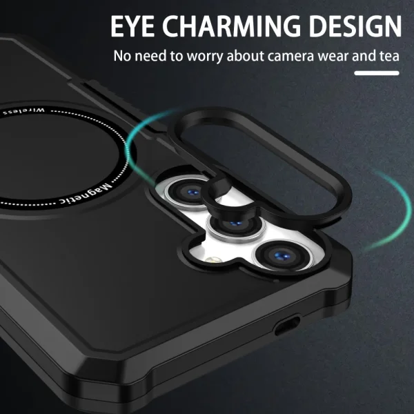 Shockproof Magnetic Case for Samsung Galaxy S24 Plus, Black 2