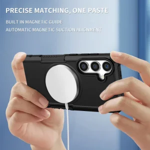 Shockproof Magnetic Case for Samsung Galaxy S24 Plus, Black 4
