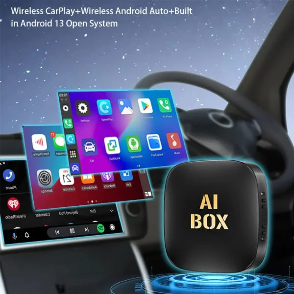 Безжичен Car AI Box Airplay Android Built-In Netflix / Youtube Wired Android 13 2+32GB 3