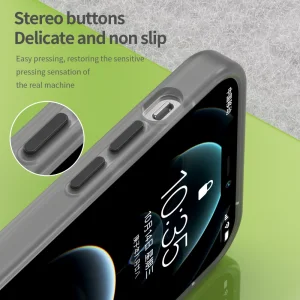 MagSF Matte Silicone Case for iPhone 12 Pro / 12, Black 3