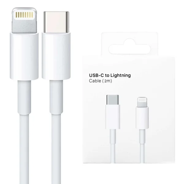 Cable Apple MQGH2ZM A, USB-C to Lightning, 2 m, White 1