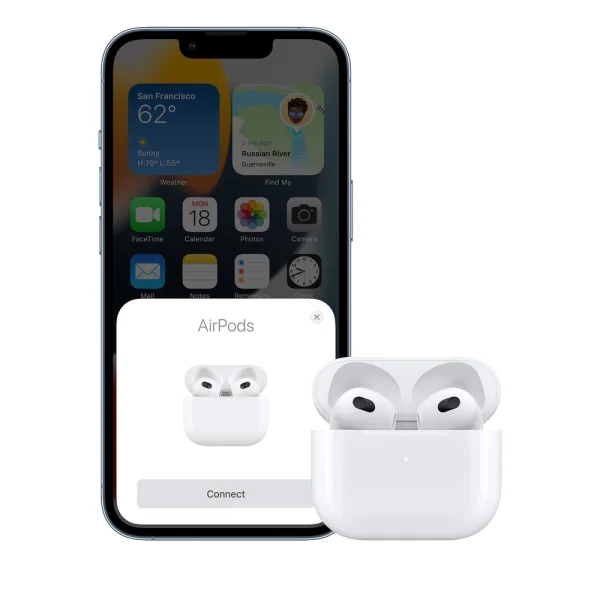 Безжични слушалки Аpple AirPods, 3nd Generation, Lightning Case, MPNY3RU A 2